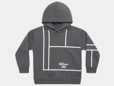 Toptan CMK Çizgi Desenli Kapşonlu 3 İp Şardonlu Erkek Sweat  FÜME - Beniz Bebe