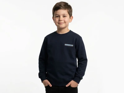 Toptan TANEM KİDS Çizgi Detay Erkek Çocuk Sweat LACİVERT - Beniz Bebe