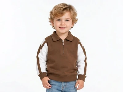 Toptan TOLGA KİDS Çizgili Erkek Çocuk Sweat - Toptan Çocuk Giyim Beniz Kids