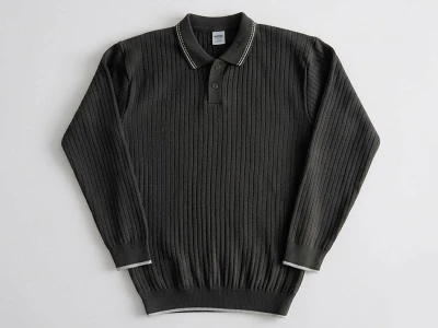 Toptan METEX Çizgili Yakalı Düğmeli Triko Erkek Sweat  - Toptan Çocuk Giyim Beniz Kids