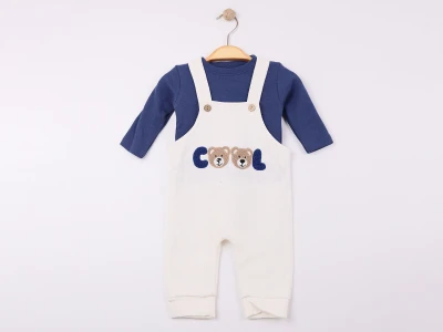 Cool Nakışlı Erkek Bebe Salopet Takım