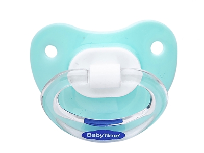Toptan BABY TİME Damaklı Mat Emzik 0-6 Ay YEŞİL - Beniz Bebe