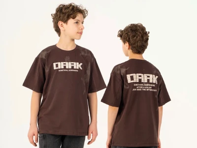 Dark Baskılı Oversize  Erkek Tişört 