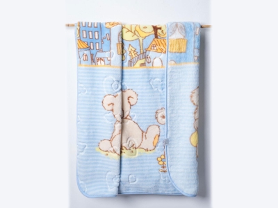 Desenli Pvc Peluş Battaniye 100x120 cm