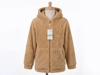 Toptan STAR POP Design Nakışlı Erkek Peluş Hırka - Toptan Çocuk Giyim Beniz Kids