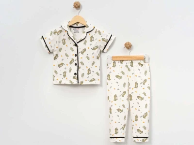 Dinno Baskılı Erkek Pijama Takım 