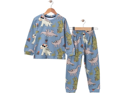Dino Desenli Erkek Pijama Takım