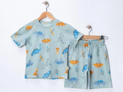 Dino Desenli Erkek Pijama Takım