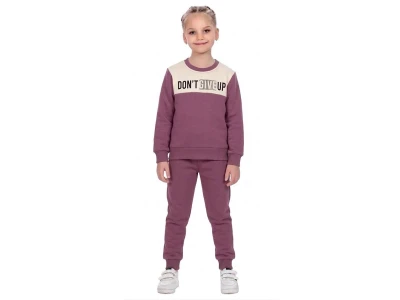 Toptan CMK Don't Give Up Baskılı 3 İp Şardonlu Kız Takım  - Toptan Çocuk Giyim Beniz Kids