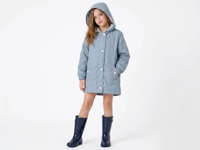 Toptan CRİSPY Düğmeli Cepli Kız Takım  - Toptan Çocuk Giyim Beniz Kids