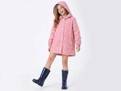 Toptan CRİSPY Düğmeli Cepli Kız Takım  PEMBE - Beniz Bebe