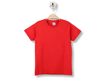 Düz Kısa Kollu Unisex Tişört