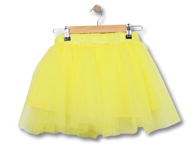 Toptan DENİTO Düz Sade Tüllü Tütü Etek Yellow - Beniz Bebe