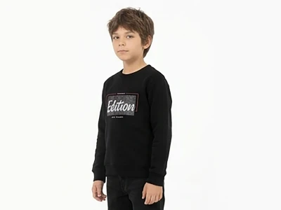 Toptan TANEM KİDS Edition Baskılı Erkek Çocuk Sweat - Toptan Çocuk Giyim Beniz Kids