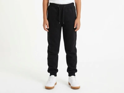 Toptan YOYO Fermuar Cepli Şardonlu 3 İp Unisex Okul Tek Alt SİYAH - Beniz Bebe