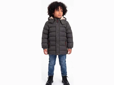 Toptan KEREM TEKSTİL (BOSS) Fermuarlu Cepli Kapşonlu Erkek Mont  - Toptan Çocuk Giyim Beniz Kids