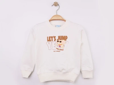 Toptan WENGE KİDS Fil Baskılı 2 İp Erkek Sweat  - Toptan Çocuk Giyim Beniz Kids