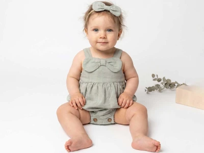 Fiyonklu Kız Bebe Tulum 