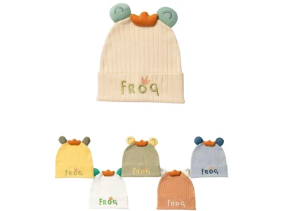 Frog Baskılı Erkek Bebe Bere 