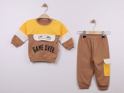 Game Over Baskılı Erkek Pijama Takım
