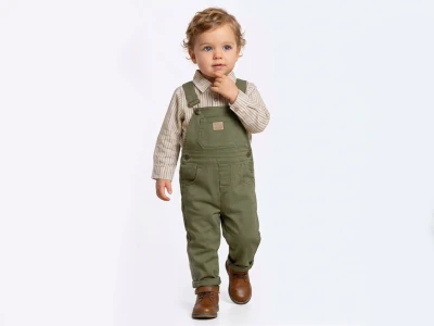 Toptan ORYEDA Gömlekli Erkek Bebek Tulum Takım - Toptan Çocuk Giyim Beniz Kids