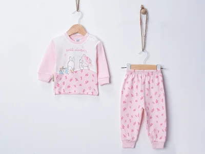 Good Night Baskılı Kız Pijama Takım