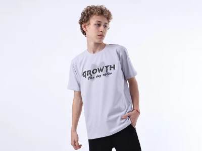 Growth Baskılı Erkek Tişört