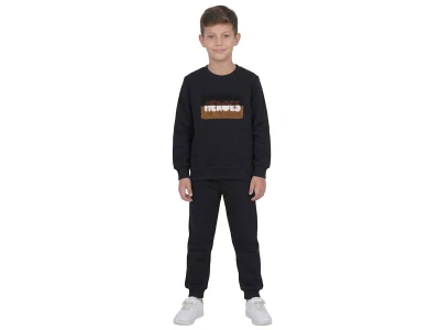 Toptan CMK Heroes Nakışlı 3 İp Şardonlu Erkek Takım  - Toptan Çocuk Giyim Beniz Kids