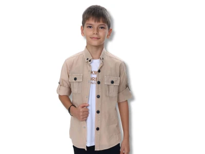 İkili Erkek Gömlek Tişörtlü