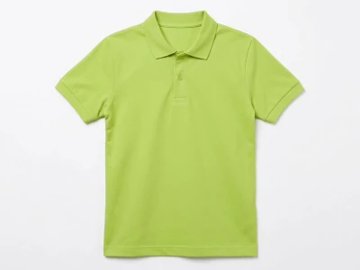 Toptan NZY İlkokul Boy Fıstık Yeşili Renk Kıvrılmaz Yaka Okul Polo Yaka Lakos Tişört - Toptan Çocuk Giyim Beniz Kids