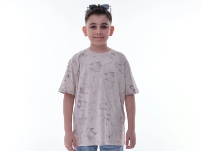 Jr Desenli Erkek Tişört