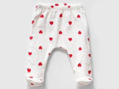 Toptan BAM-BİNO Kalp Desenli & Mom Baskılı Kız Bebe Tek Alt  Model-2 - Beniz Bebe
