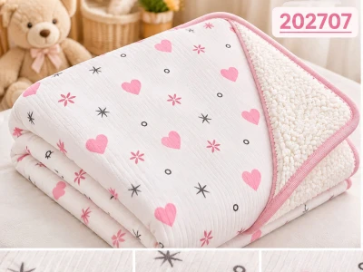 Toptan EKE BABY Kalpli Wel Soft Battaniye - Toptan Çocuk Giyim Beniz Kids