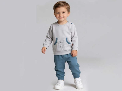 Kanguru Cepli Erkek Bebe Takım