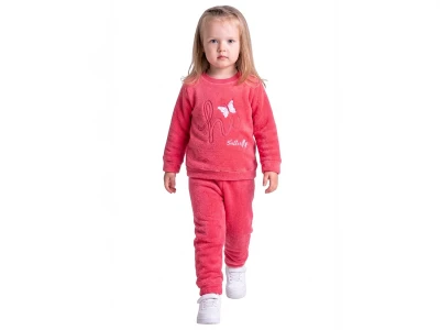 Toptan LİZARD Kelebek Nakışlı Well Soft Peluş Kız Takım  NARÇİÇEĞİ - Beniz Bebe