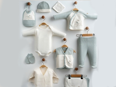 Kınd Nakışlı 10lü Erkek Bebe Hastane Çıkışı Set