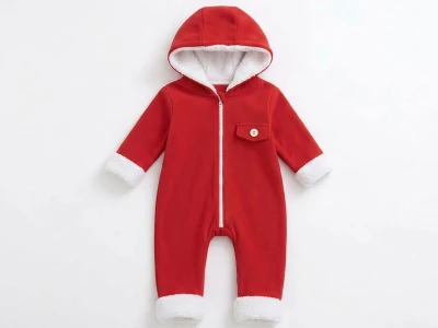 Toptan BRAVA Kışlık Bebek Tulum KIRMIZI - Beniz Bebe