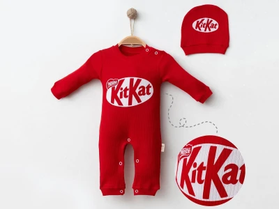Toptan COŞAY BABY Kitkat Baskılı Unisex Bebe Tulum  - Toptan Çocuk Giyim Beniz Kids
