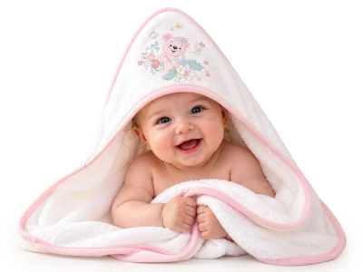 Toptan EKE BABY Koala Detay Bebek Havlu - Toptan Çocuk Giyim Beniz Kids
