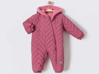 Toptan CRİSPY Kozmonot Çizgi Desenli Kız Bebe Mont  MÜRDÜM - Beniz Bebe