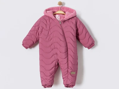 Toptan CRİSPY Kozmonot Çizgi Desenli Kız Bebe Mont  MÜRDÜM - Beniz Bebe