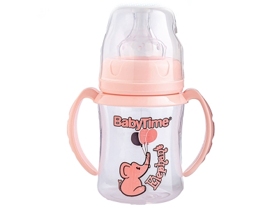 Kulplu Geniş Ağızlı PP Biberon 150ml