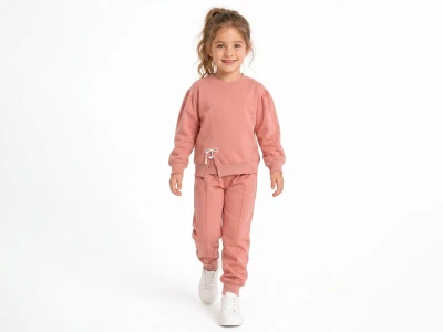 Toptan FEELY KİDS Kurdeleli Taş Detaylı Kız Takım  - Toptan Çocuk Giyim Beniz Kids
