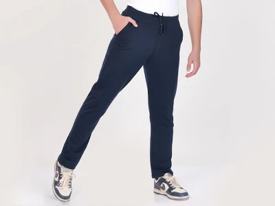 Toptan YOYO Lacivert Renk Düz Paça Unisex Kompakt Okul Pantolon  - Toptan Çocuk Giyim Beniz Kids