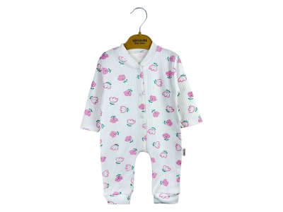 Lale Desenli Kız Pijama Takım