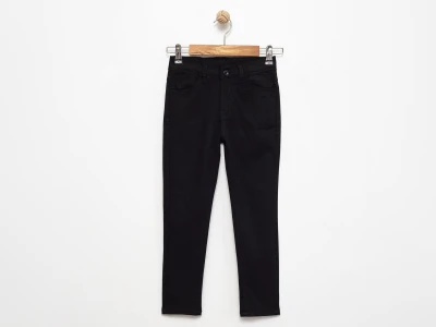 Toptan TERRY Likralı Milli Bayram Siyah Renk Unisex Pantolon - Toptan Çocuk Giyim Beniz Kids