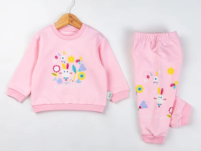 Toptan COMİX Little Friends Kız Bebek Takım PEMBE - Beniz Bebe