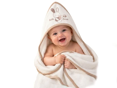 Toptan EKE BABY Little Sweet Detay Bebek Havlu - Toptan Çocuk Giyim Beniz Kids