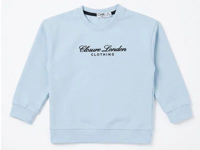 London Baskılı Erkek Sweat 
