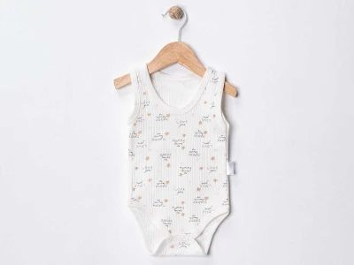 Love Baskılı Bebe Çıtçıtlı Badi